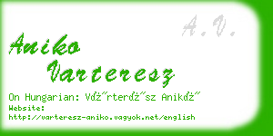 aniko varteresz business card
